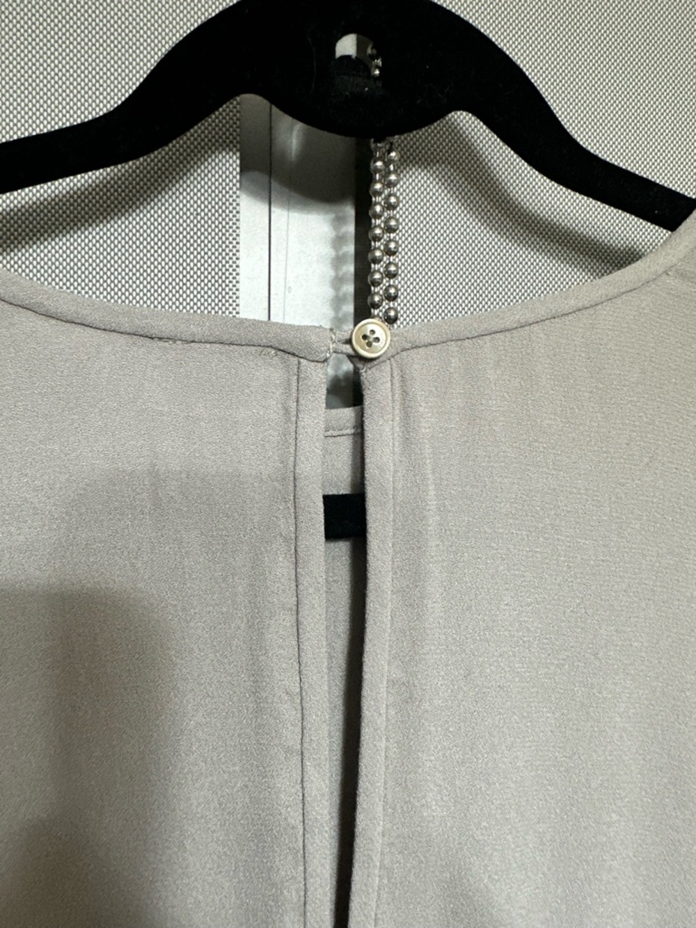 Aritzia Wilfred ($110) Lambrusco Light Grey Tiered Mini Dress PTP 23” AS IS - Picture 11 of 14